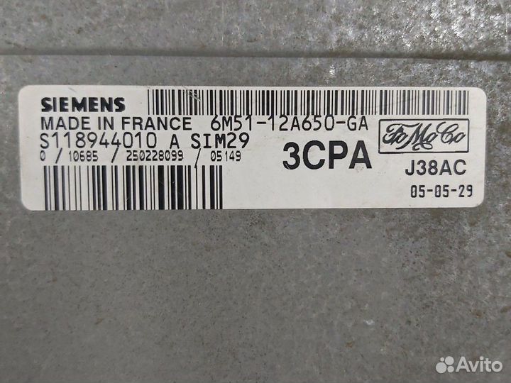 Блок управления двигателем Ford Focus 2 6m51-12A65