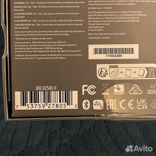 Часы garmin fenix 7 solar