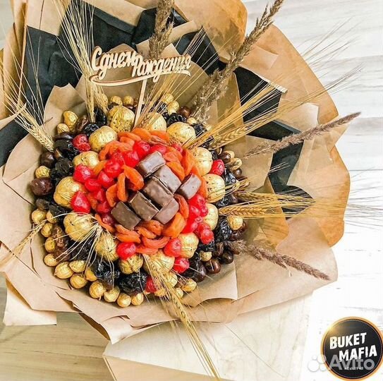 Мужской букет, съедобные букеты