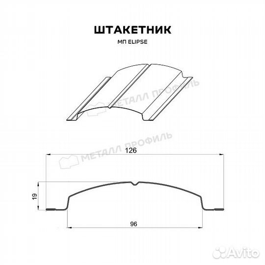 Штакетник металлический