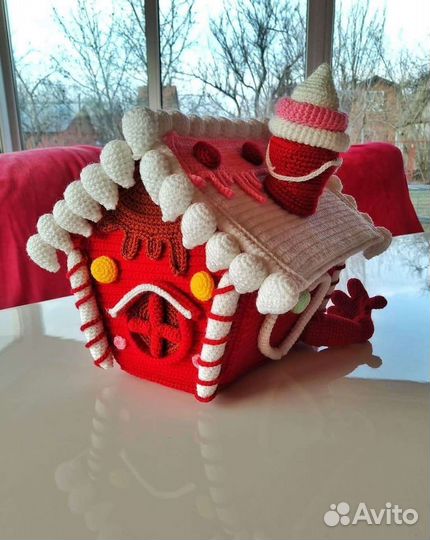 Шкатулка. Ручная работа. Вязаная