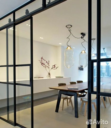 Металлические лофт перегородки