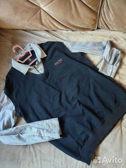 Классный джемпер-обманка на рост 170