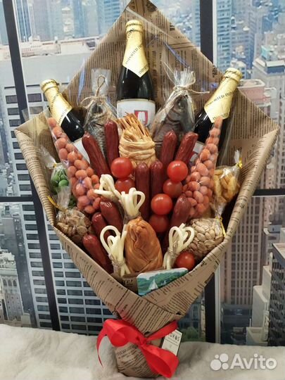 Мужские съедобные букеты