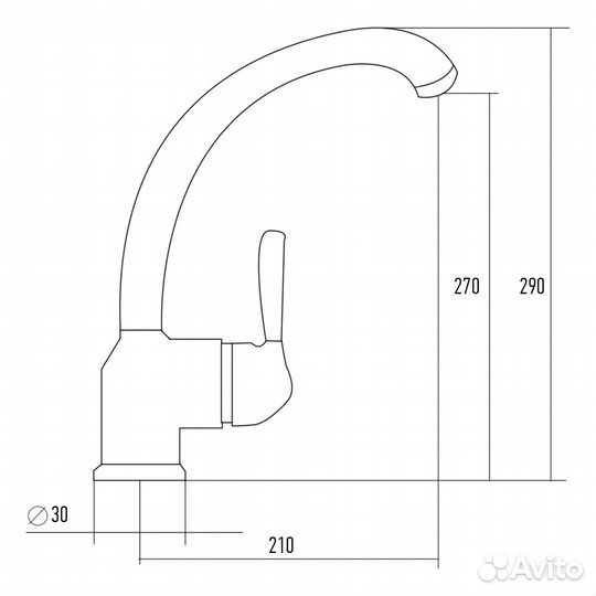 Смеситель Kuppersberg GUS KG2511 White