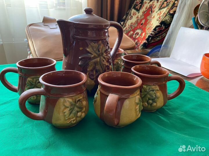 Кувшин +кружки СССР керамика