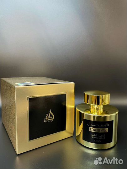 Lattafa confidential private gold, 100 ml оригинал