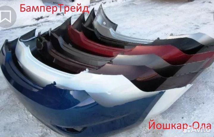 Бампер задний Хендай Солярис в цвет