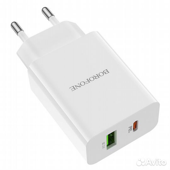 Зарядное устройство borofone BA56A Lavida USB+Type