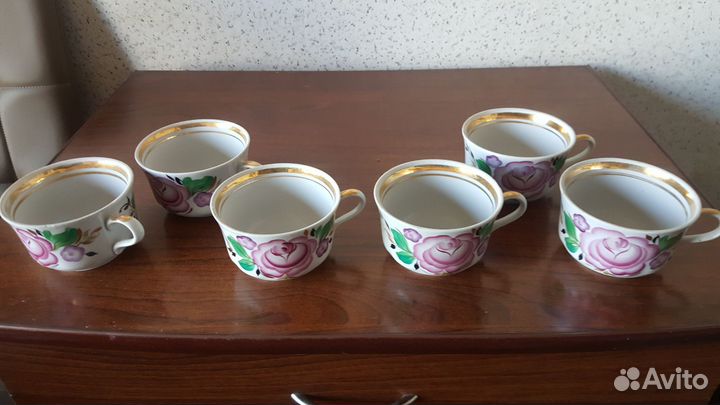 Сервизы неполные.Чайные пары.Винтаж СССР
