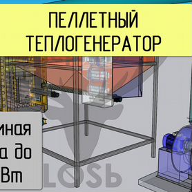 Теплогенератор котельная котел пеллетный