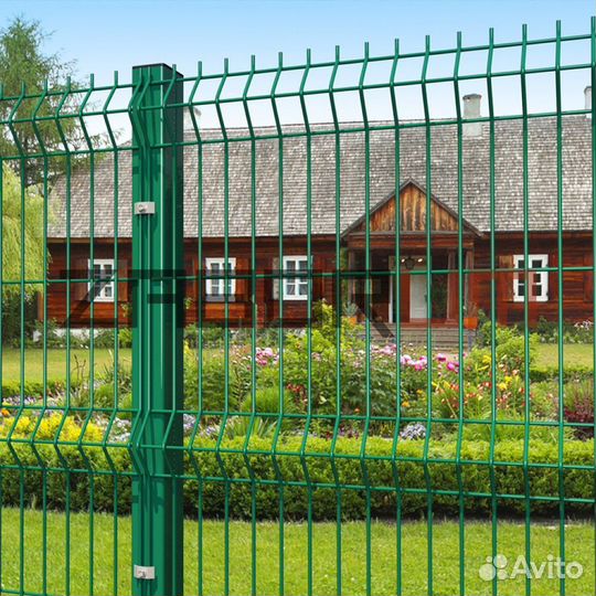 Металлический забор 3D секционный в Звенигороде