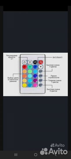 Светодиодная лента с пультом