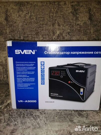Стабилизатор напряжения sven VR A3000