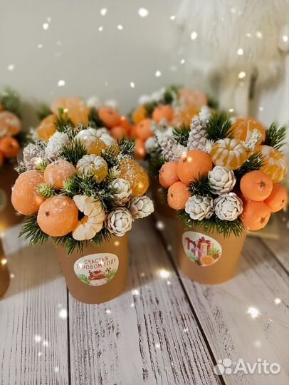 Новогодний букет из мыла