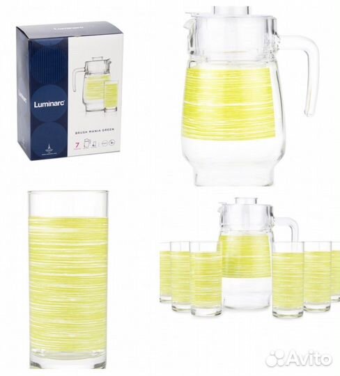 Подарочный набор кувшин и 6 стаканов luminarc