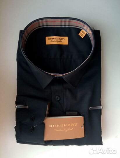 Burberry London рубашка Black 2XL