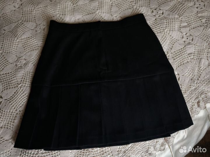 Мини юбка со складками