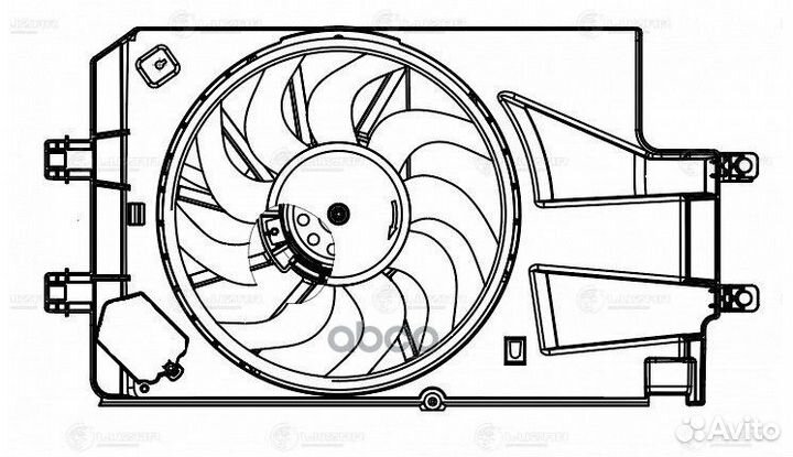 Вентилятор радиатора LADA 2190 Гранта 15