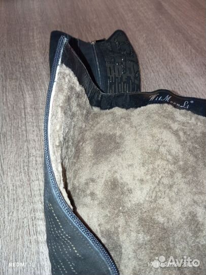 Сапоги женские зимние 35 размер замшевые