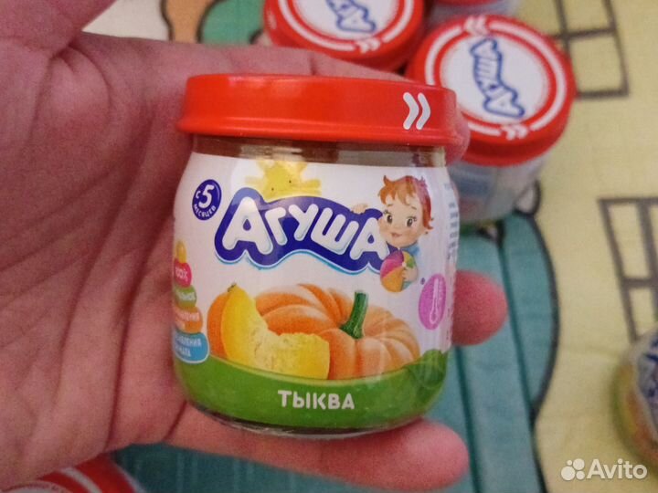 Овощные пюре Агуша с молочной кухни