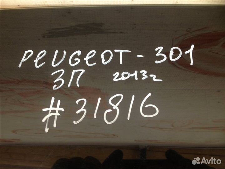 Стекло двери задней правой Peugeot 301 (2012-2016)