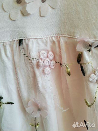 Платье боди для девочки 68