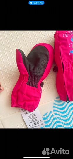Варежки зимние непромокаемые для девочки