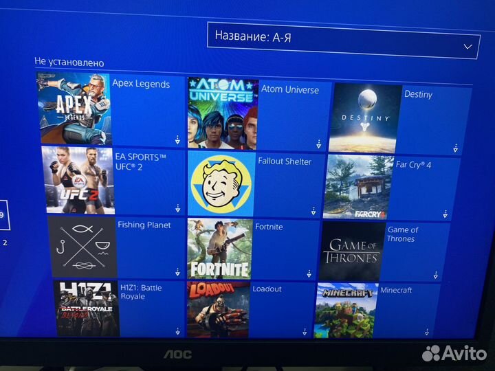 Sony playstation 4 slim 1тб с играми