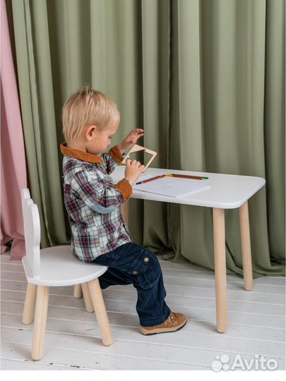 Набор детской мебели стул и стол овал Симба и