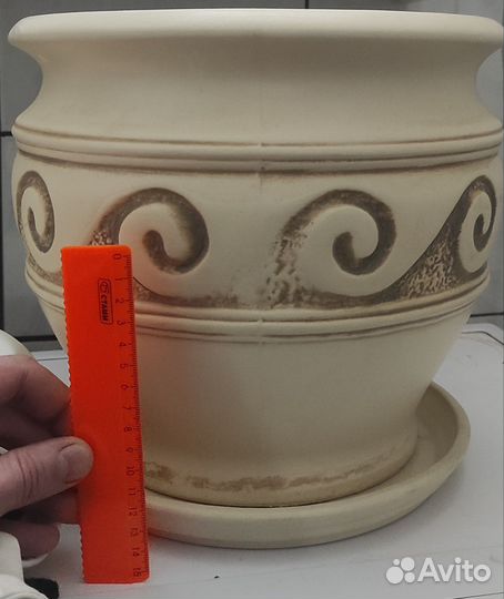 Горшок напольный керамический