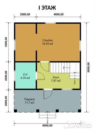 Дачный дом с мансардой