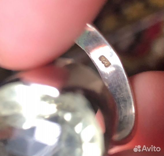 Комплект браслет и кольцо Натуральный Празиолит