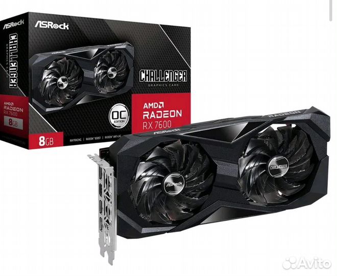 Видеокарта ASRock Radeon RX 7600 Challenger 8G OC