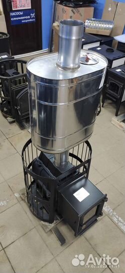 Печь для бани Везувий Легенда 16 (дт-4С) +Бак 55 л