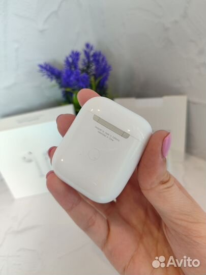 Airpods 2 качество lux +чехол