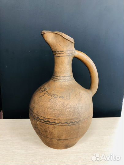 К.1555 глиняный кувшин для вина 3.5 л (Грузия)