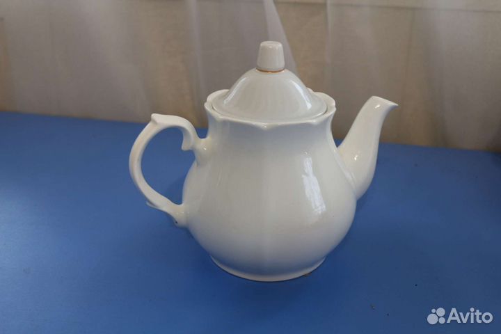 Чайник заварочный белый керамика