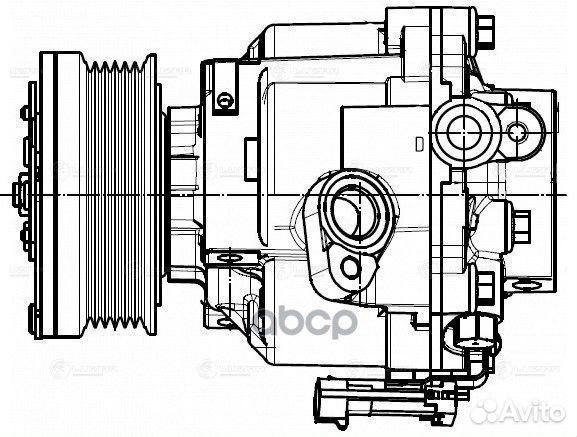 Компрессор кондиционера (запчасть) lcac0595 luzar