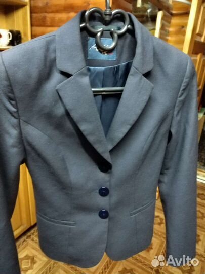 Пиджак школьный темно синий