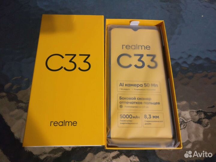 Realme C33 4/64gb Черный
