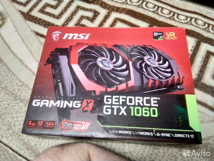 Видеокарта MSI gtx 1060 6gb на запчасти