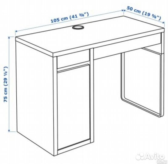 Компьютерный стол IKEA mikke