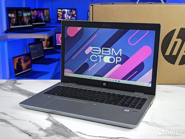 С гарантией HP ProBook 650 G4 i5-8350U 8GB 256SSD