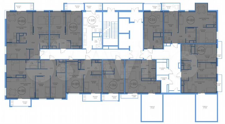 Квартира-студия, 21,9 м², 18/20 эт.