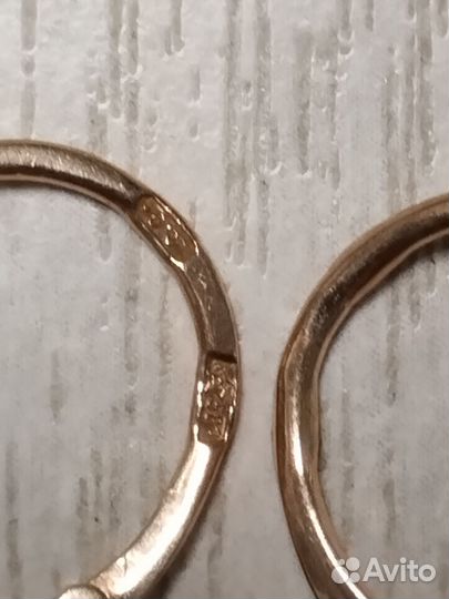 Золотые серьги СССР