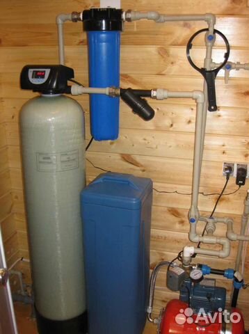 Очистка воды из скважины для коттеджа умягчения
