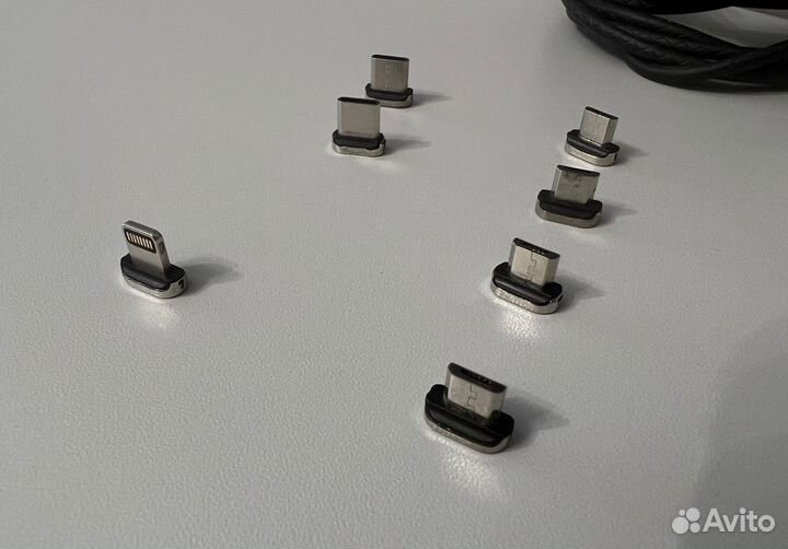 Магнитная зарядка Type-C, microusb, lightning