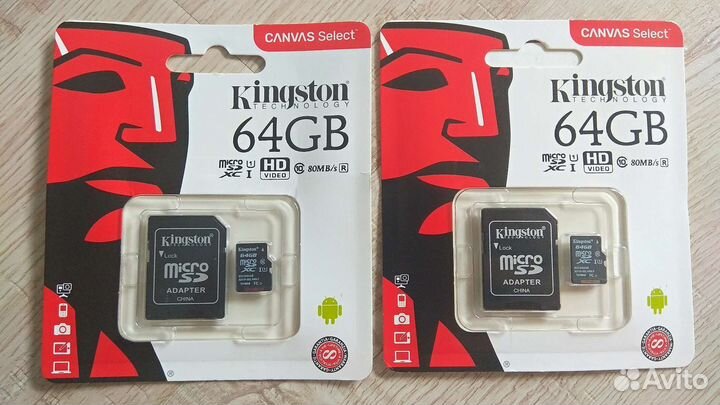 Карта памяти MicroSD 64gb