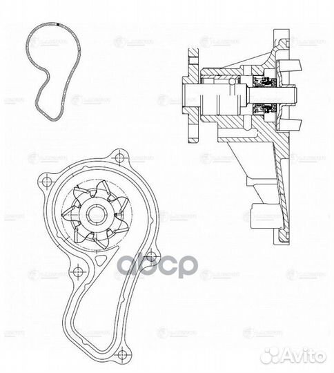 Помпа honda accord (08) /CR-V (07) 2.0i R20A